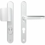 AXA Oval Plus Smal veiligheidsbeslag PC72 SKG*** met kerntrekbeveiliging D-greep/kruk