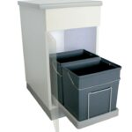 Afvalemmers Op Geleider 34 Liter Grijs