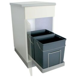 Afvalemmers Op Geleider 34 Liter Grijs