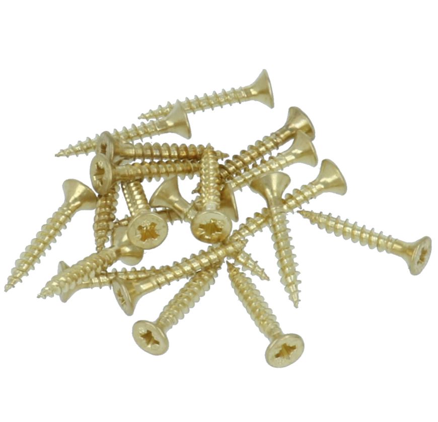 20 stuks Messing Schroeven Pozy Drive 3.0 x 20 mm