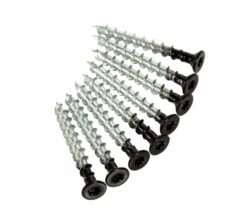 8 stuks Zwarte Schroeven Torx 4.5 x 40 mm