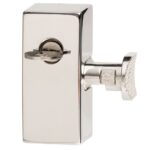 Bijzetslot Elegant buiten draaiend glans nikkel