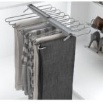 Broekenhouder voor 9 broeken chroom