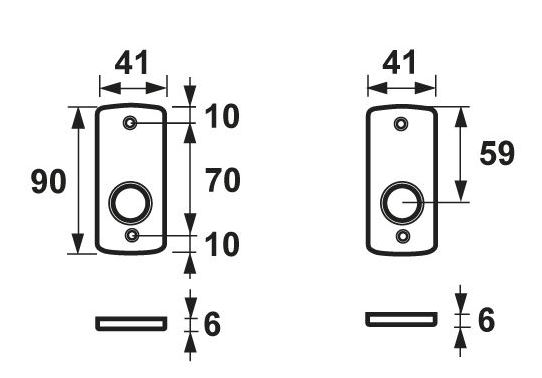 AXA set binnendeurbeslag patent rozet blind + loopslot wit