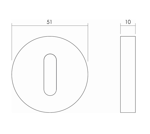 Intersteel sleutelplaatjes ø51x10mm rond ATP rvs - Afbeelding 2