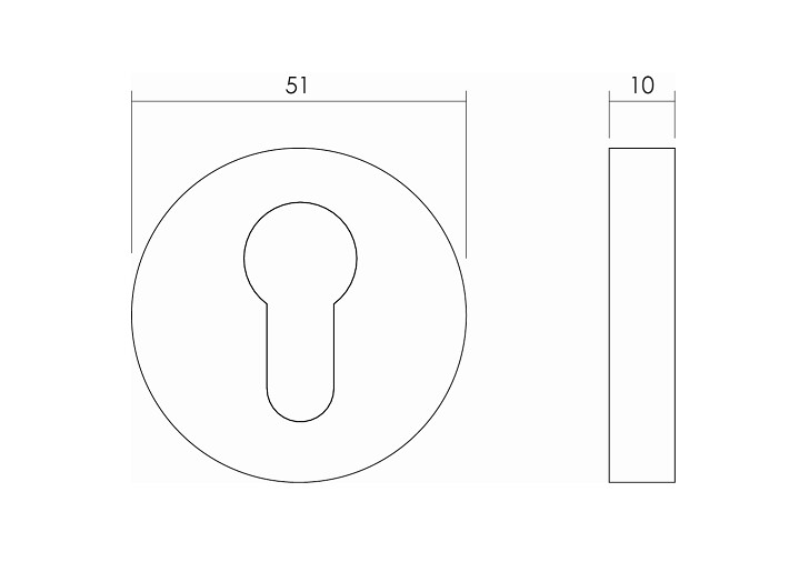 Intersteel PC-plaatjes ø51x10mm rond ATP rvs - Afbeelding 2