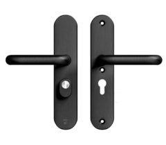 AXA Oval Plus veiligheidsbeslag PC55 SKG*** met kerntrekbeveiliging kruk/kruk Zwart