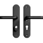 AXA Oval Plus veiligheidsbeslag PC72 SKG*** met kerntrekbeveiliging kruk/kruk Zwart