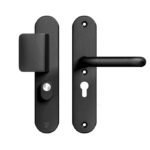 AXA Oval Plus veiligheidsbeslag PC55 SKG*** met kerntrekbeveiliging D-greep/kruk Zwart