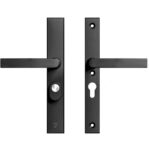 AXA Edge Plus Smal veiligheidsbeslag PC55 SKG*** met kerntrekbeveiliging kruk/kruk Zwart