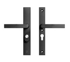 AXA Edge Plus Smal veiligheidsbeslag PC55 SKG*** met kerntrekbeveiliging kruk/kruk Zwart