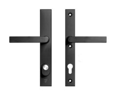 AXA Edge Plus Smal veiligheidsbeslag PC92 SKG*** met kerntrekbeveiliging kruk/kruk Zwart