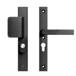 AXA Edge Plus Smal veiligheidsbeslag PC55 SKG*** met kerntrekbeveiliging D-greep/kruk Zwart