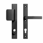 AXA Edge Plus Smal veiligheidsbeslag PC92 SKG*** met kerntrekbeveiliging D-greep/kruk Zwart