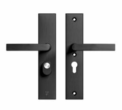 AXA Edge Plus veiligheidsbeslag PC55 SKG*** met kerntrekbeveiliging kruk/kruk Zwart