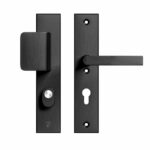 AXA Edge Plus veiligheidsbeslag PC72 SKG*** met kerntrekbeveiliging D-greep/kruk Zwart