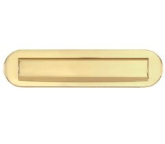 Briefplaat ovaal Mi Satori messing PVD