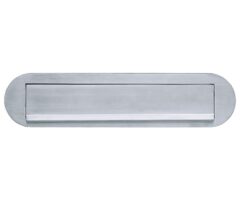 Briefplaat ovaal Mi Satori mat chroom