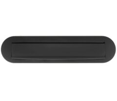 Briefplaat ovaal Mi Satori mat zwart