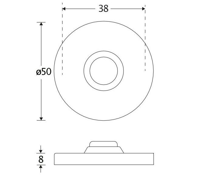 Beldrukker Vivo glans chroom