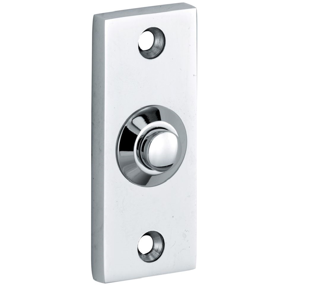 Beldrukker Elegant glans chroom