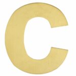 BASICS Huisnummer LBHN100-C PVD Mat Goud