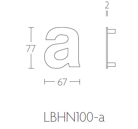 BASICS Huisnummer LBHN100-A PVD Mat Goud