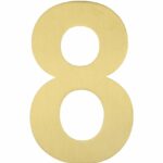 BASICS Huisnummer LBHN100-8 PVD Mat Goud
