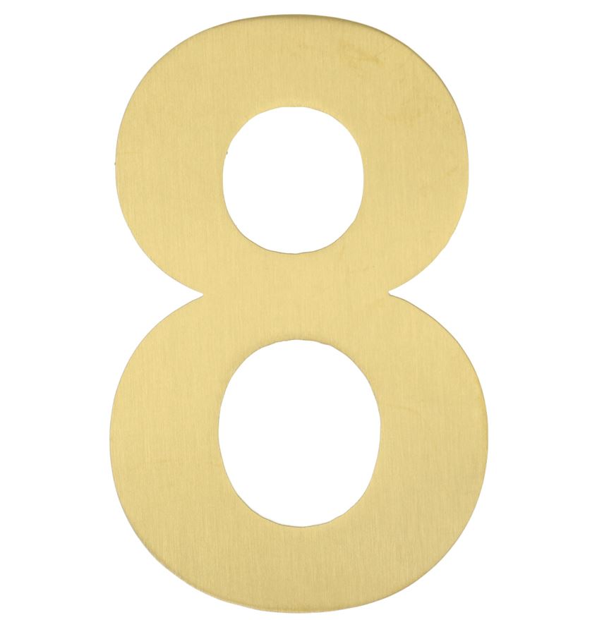 BASICS Huisnummer LBHN100-8 PVD Mat Goud