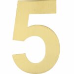 BASICS Huisnummer LBHN100-5 PVD Mat Goud