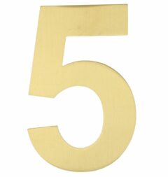 BASICS Huisnummer LBHN100-5 PVD Mat Goud