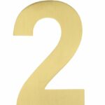 BASICS Huisnummer LBHN100-2 PVD Mat Goud