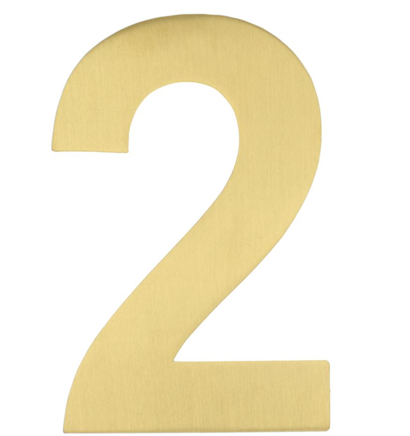 BASICS Huisnummer LBHN100-2 PVD Mat Goud