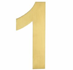 BASICS Huisnummer LBHN100-1 PVD Mat Goud