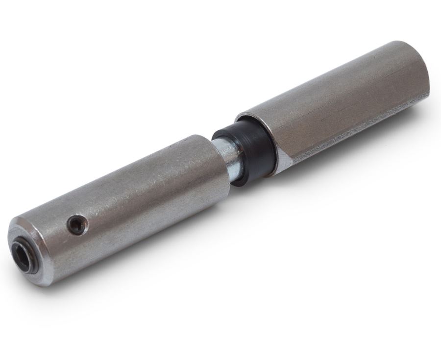 Aanlaspaumelle verstelbaar zonder ring 150x2mm losse pen blank staal