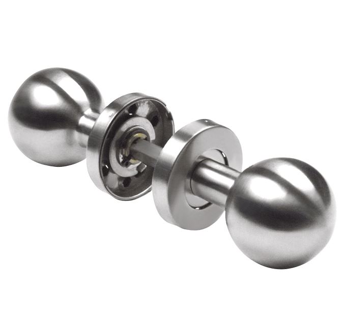 AMIG draaibare deurknop set rvs