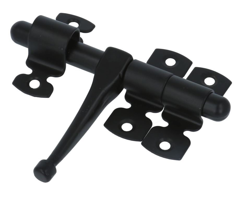 AMIG Deurgrendel mat zwart 120 x Ø12 mm