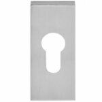 Cilinderplaatje SQUARE LSQBY32 Rechthoekig mat RVS