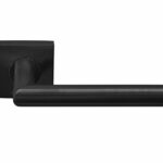 Deurkruk BASIC LBII-19BSQR53 op geveerd rozet PVD Gunmetal