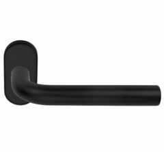 Deurkruk BASIC LBIII-19B32G op ovale rozet PVD Gunmetal