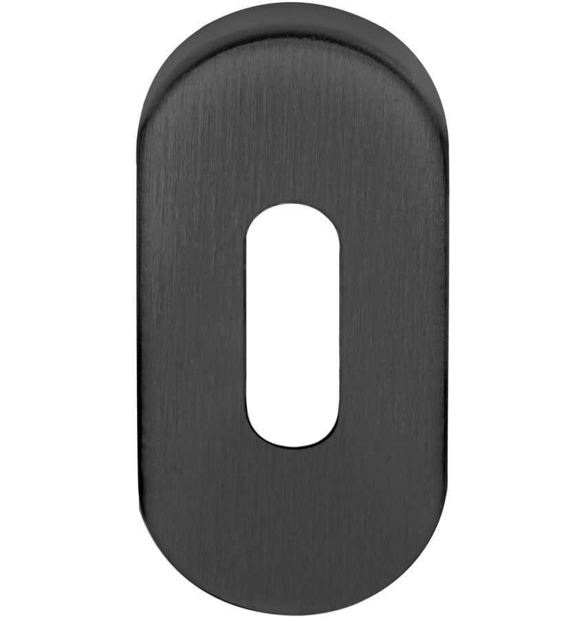 Sleutelplaatje Ovaal BASIC LBN32 mat Zwart