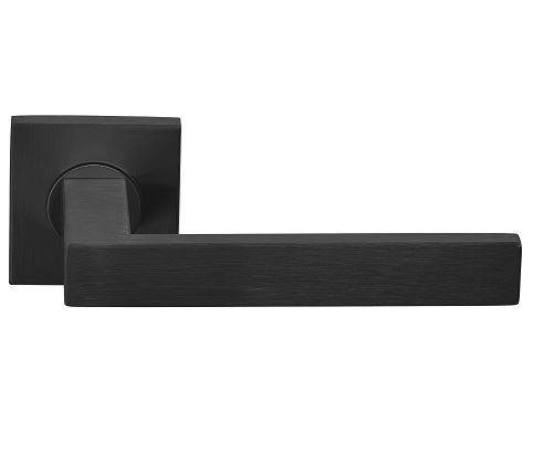 Deurkruk BASIC BSQ2-G op vierkant rozet PVD Gunmetal