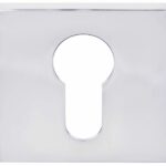 Cilinderplaatje SQUARE LSQBY50B RVS Gepolijst