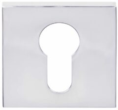 Cilinderplaatje SQUARE LSQBY50B RVS Gepolijst