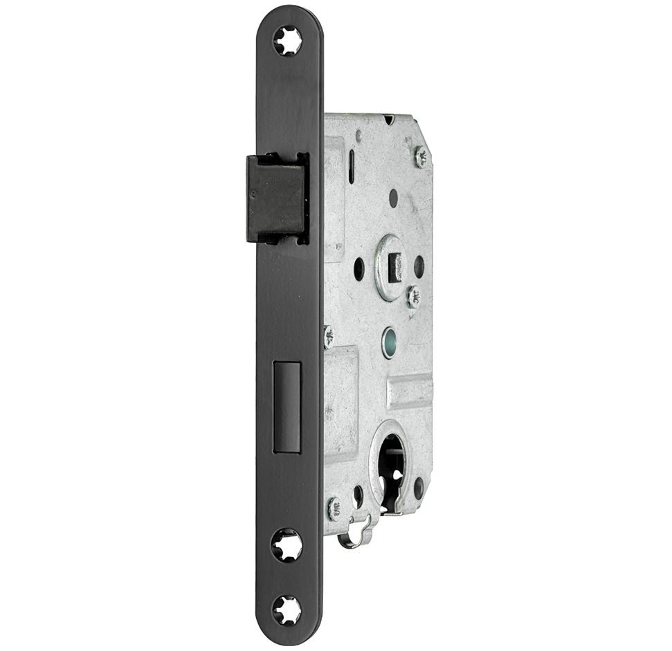 Cilinder Dag/Nacht slot PC55 Mi Satori met Mat Zwarte Voorplaat