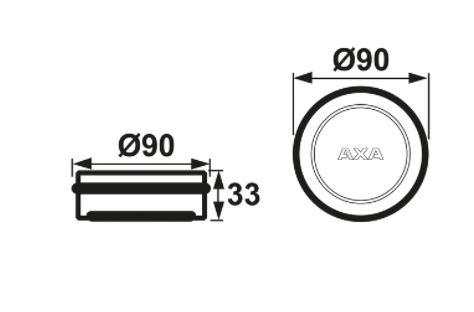 AXA Deurstopper FS90 Zwart