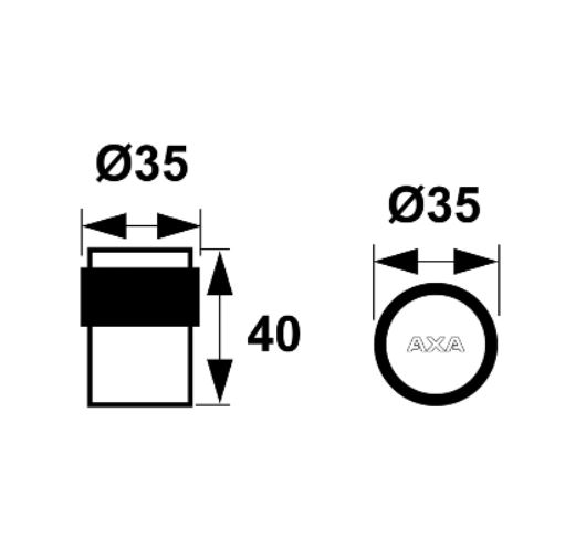 AXA Deurstopper FS35 Zwart