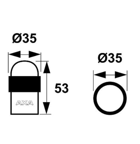 AXA Deurstopper FS35T Zwart
