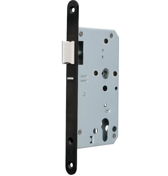 Cilinder Centraalslot KL3 brandwerend PC72 zwarte voorplaat