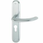 Hoppe Deurkruk Marseille op Schild PC55 Aluminium F1